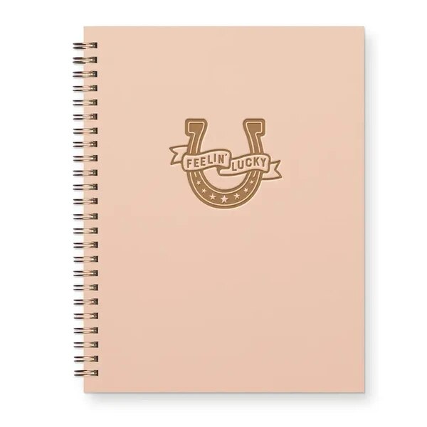 Ruff House Print Shop Feeling Lucky Horseshoe Lined Journal